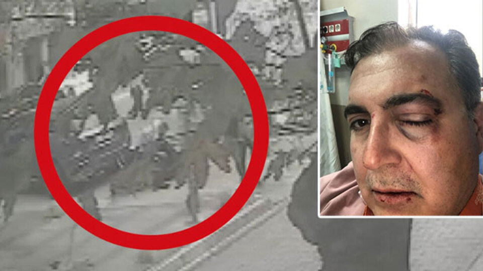 Sokaktaki kedileri besleyen iş insanına feci darp!