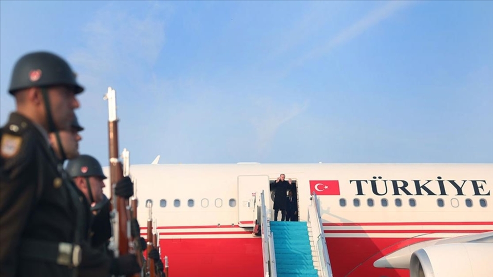 Cumhurbaşkanı Erdoğan Bakü'ye gitti