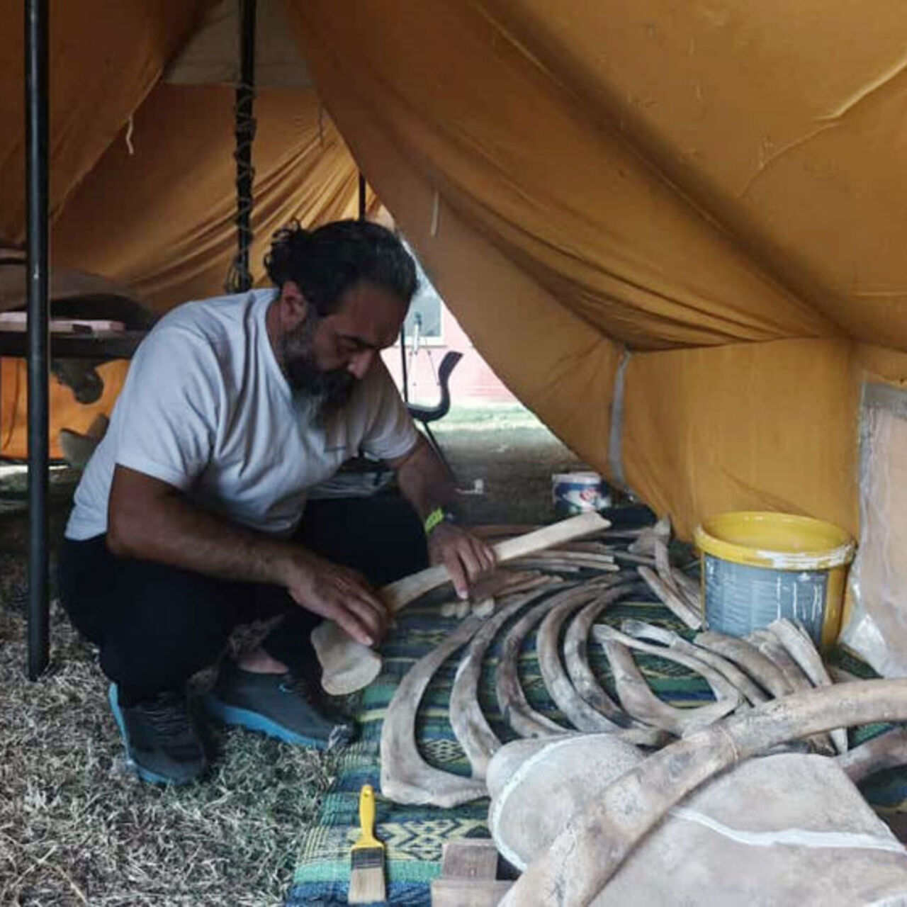 Topraktan çıkarıldı! Yapboz gibi birleştiriliyor