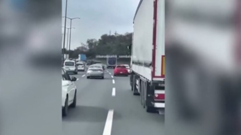 Makas atan sürücüye ceza!