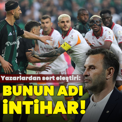 "Bunun adı intihar!"