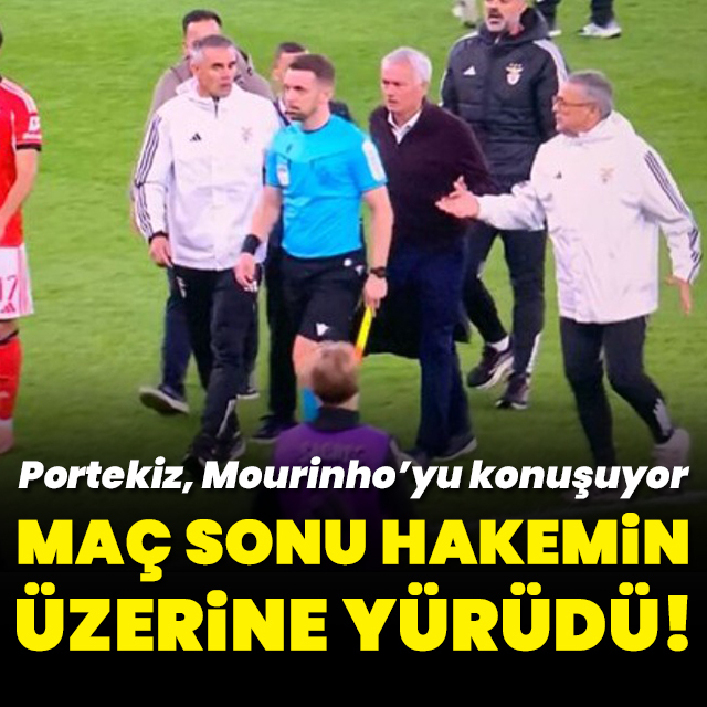 Mourinho hakemin üzerine yürüdü!