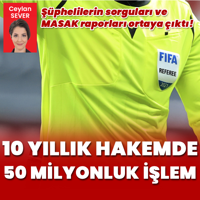 10 yıllık hakemde 50 milyonluk işlem hacmi!