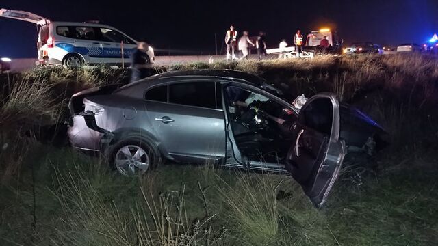 Tekirdağ'da otomobil devrildi: 1 ölü, 1 yaralı