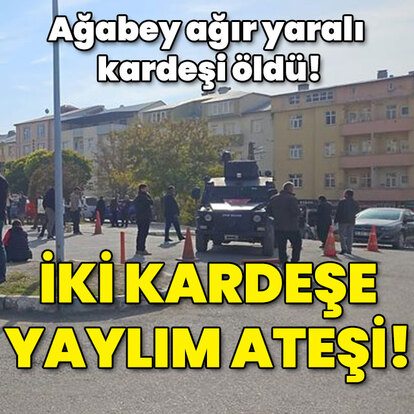 Ağabey ağır yaralı kardeşi öldü! İki kardeşe yaylım ateşi!