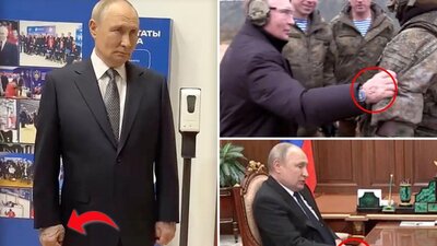 Putin'in sağ elindeki 'sağlıksız' görünüm tartışmalara yol açtı