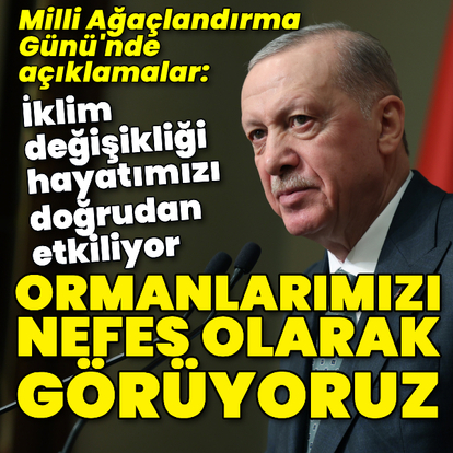 Cumhurbaşkanı Erdoğan'dan açıklamalar