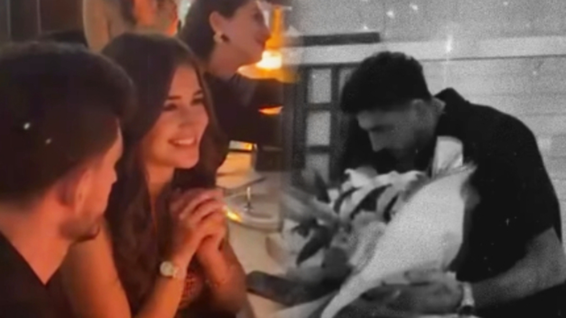 Samet Akaydın, Nişanlısı Hazal Çağlar'ın 29. Doğum Gününü Çiçeklerle Kutladı