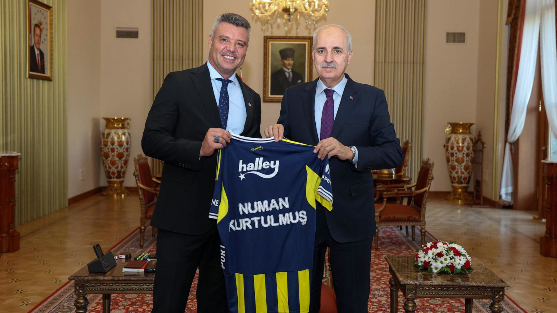 Fenerbahçe Başkanı Saran'dan TBMM Başkanı ve Bakan Kurum'a Ziyaret