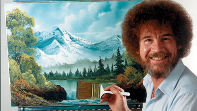 Bob Ross'un 'mutlu ağaç'lı tablolarına 600 bin dolar!