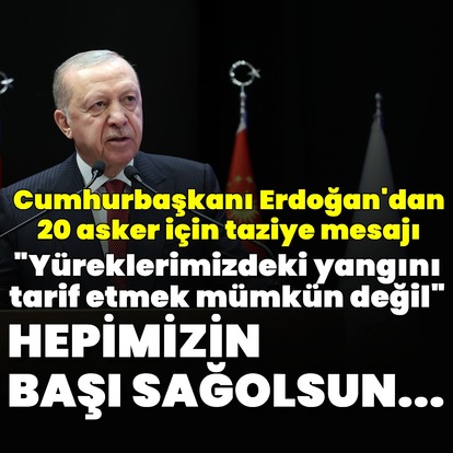 Cumhurbaşkanı Erdoğan'dan açıklamalar