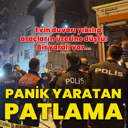 Kağıthane'de bir binada patlama