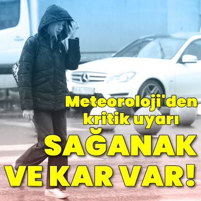 Sağanak yağmur ve kar yağışı uyarısı