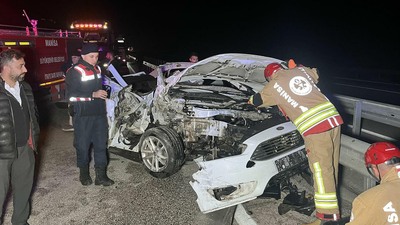 Manisa'da feci kaza... 1 ölü 2 yaralı!