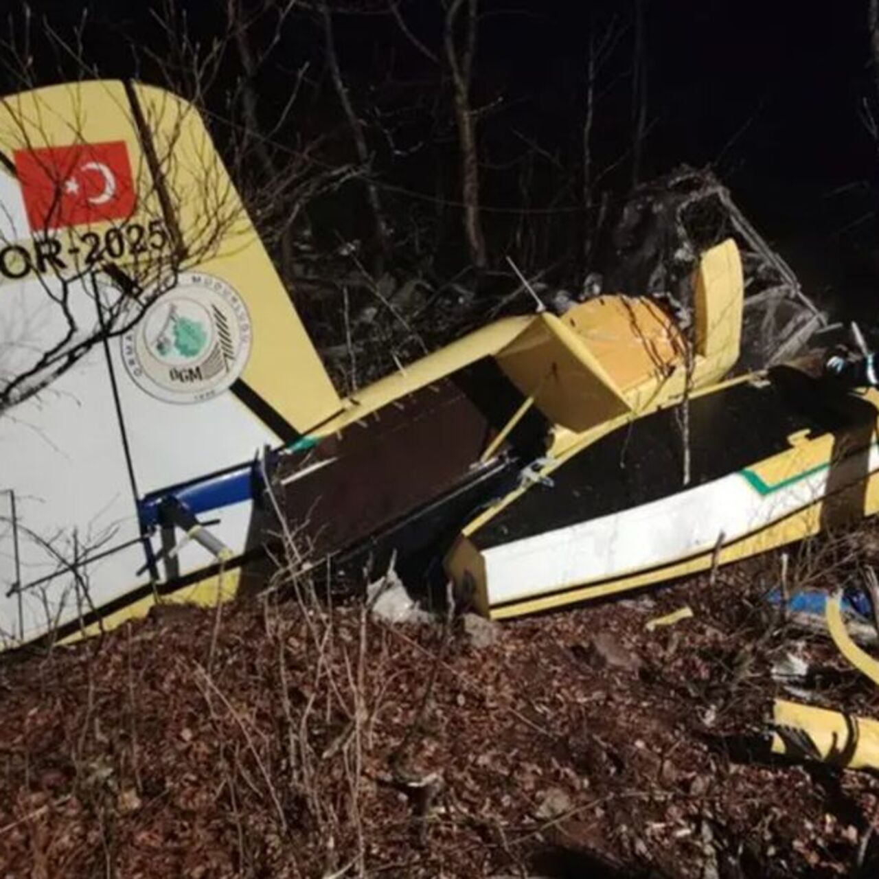 Yangın söndürme pilotu şehit oldu