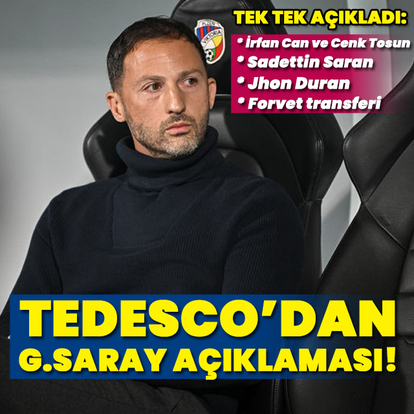 Tedesco'dan G.Saray açıklaması!