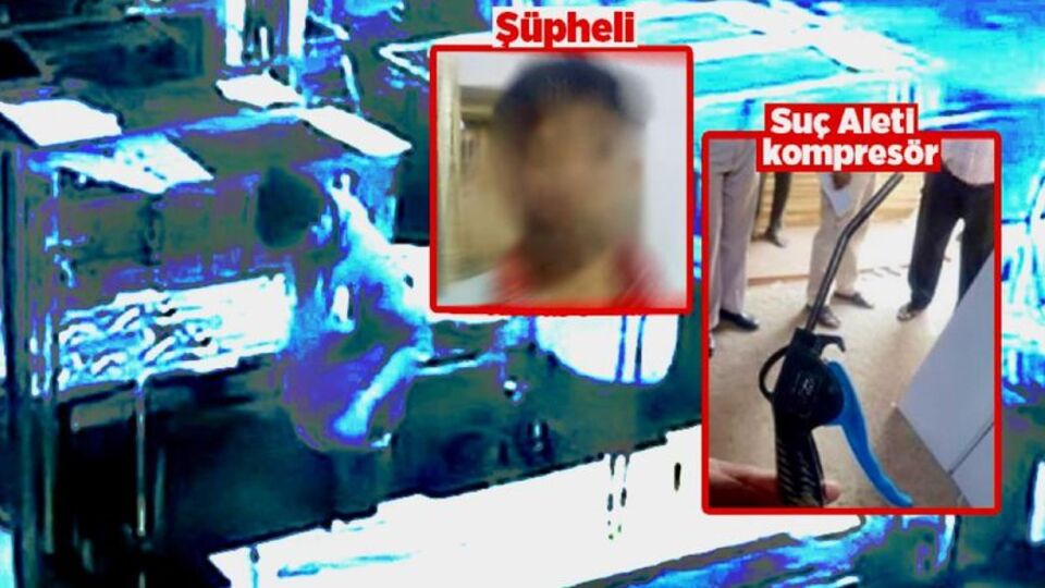 Hava kompresörüyle çocuğa işkence!