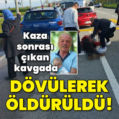 Kaza sonrası çıkan kavgada dövülerek öldürüldü!