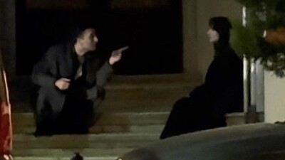 Sokak ortasında şiddetli tartışma