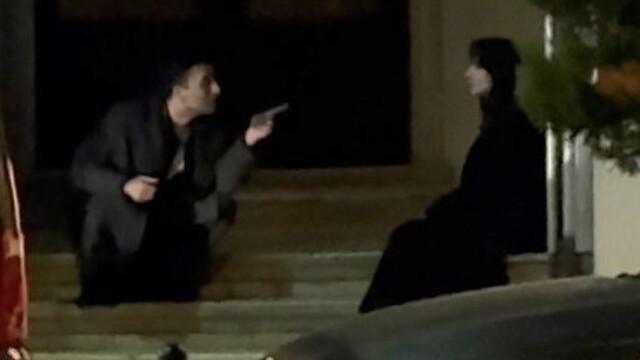 Sokak ortasında şiddetli tartışma