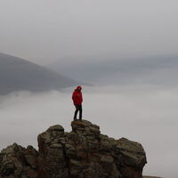 Sisler altında Aras Dağları