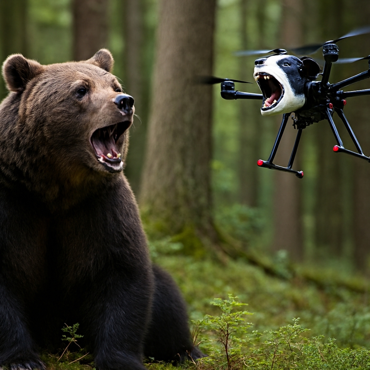 Ayılara karşı "havlayan dron"