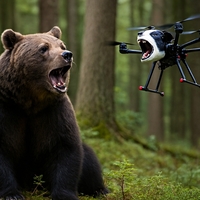 Ayılara karşı "havlayan dron"