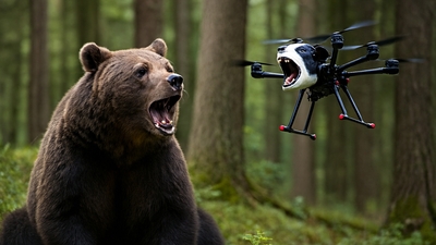 Ayılara karşı "havlayan dron"