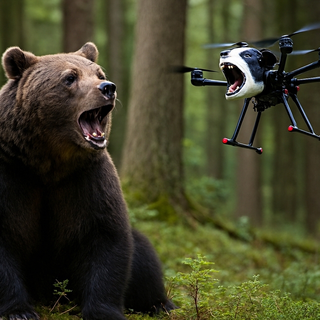 Ayılara karşı "havlayan dron"