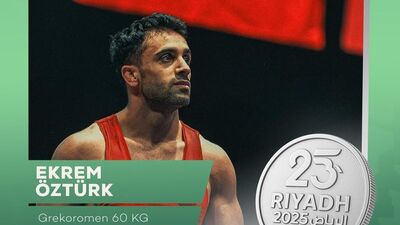 Ekrem Öztürk'ten gümüş madalya!