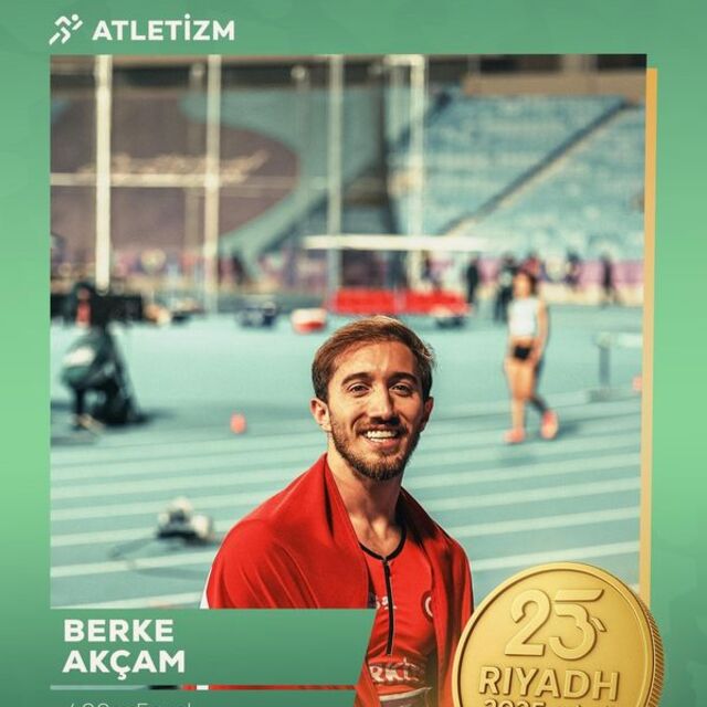 Berke Akçam'dan altın madalya!