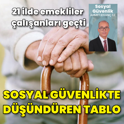 Sosyal güvenlikte düşündüren tablo