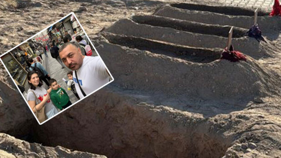 Kahreden fotoğraf... Mezarlıkta buluştular!