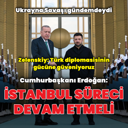 Cumhurbaşkanı Erdoğan, Zelenskiy ile görüştü