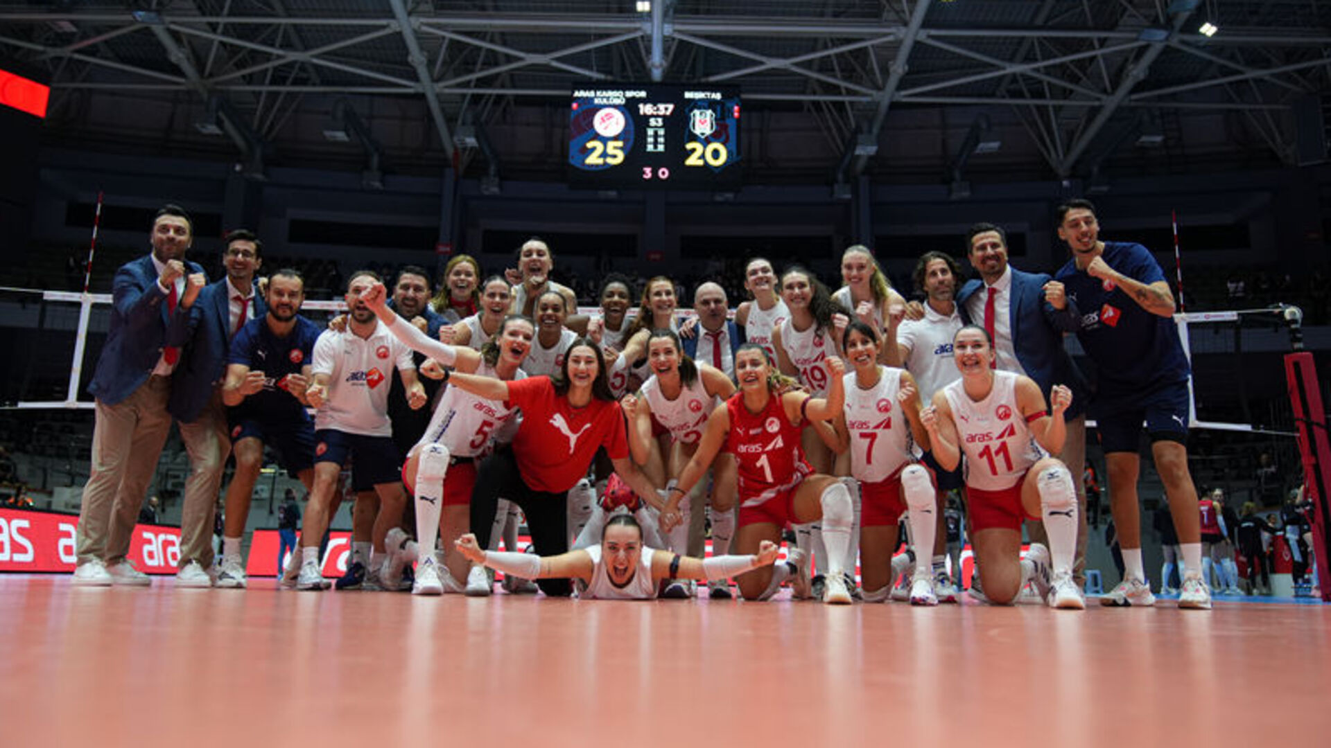 Aras Kargo, Beşiktaş'ı 3-0 Mağlup Etti: Sultanlar Ligi'nde 6. Hafta