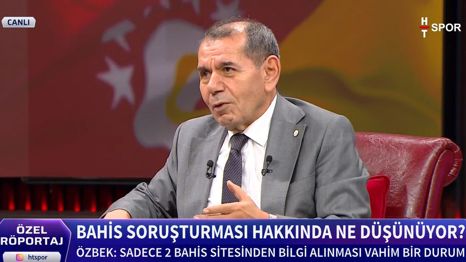 Dursun Özbek'ten bahis soruşturması açıklaması!