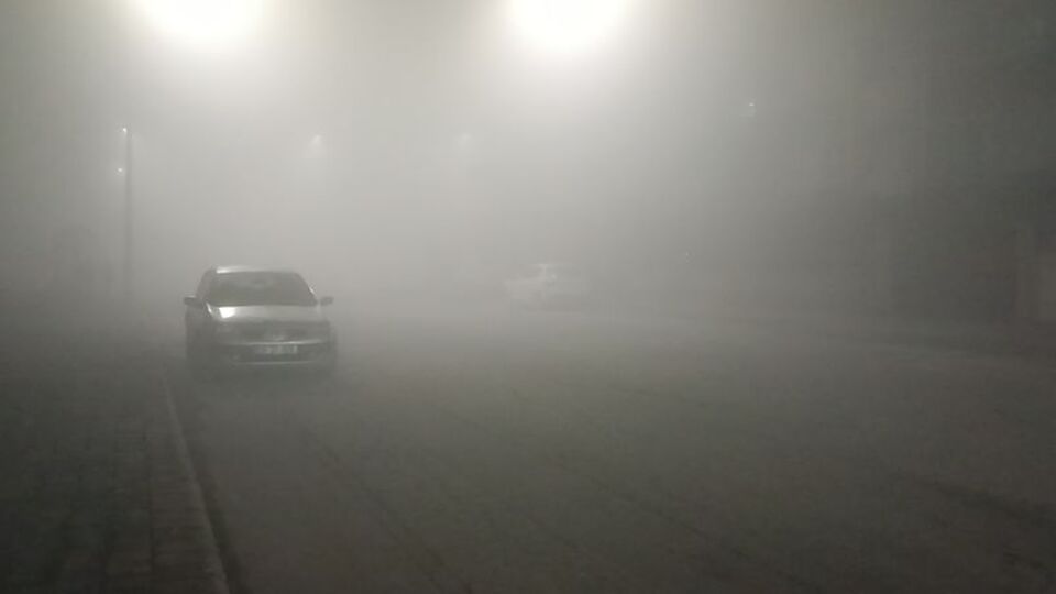 Görüş mesafesi 5 metreye kadar düştü