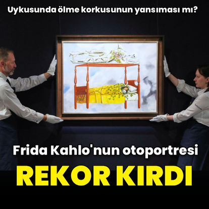 Frida Kahlo’nun otoportresi kadın sanatçı rekoru kırdı