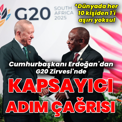 Cumhurbaşkanı Erdoğan G20 Zirvesi'nde