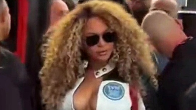 Beyonce F1 yarışında