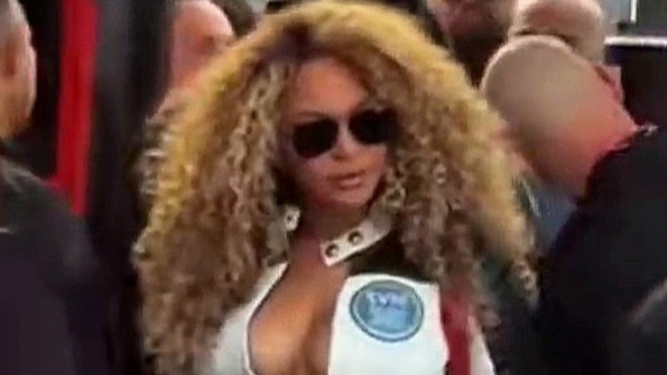 Beyonce F1 yarışında