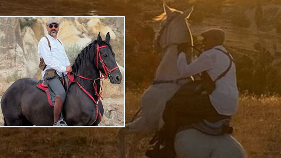 Gezintiye çıkmıştı... At üzerinde feci ölüm!
