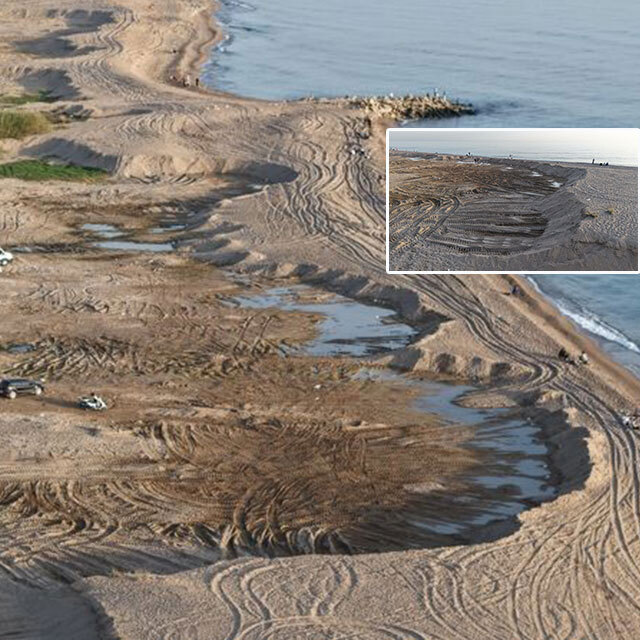 Kamyon kamyon yüklediler... Eşsiz plajı çaldılar!