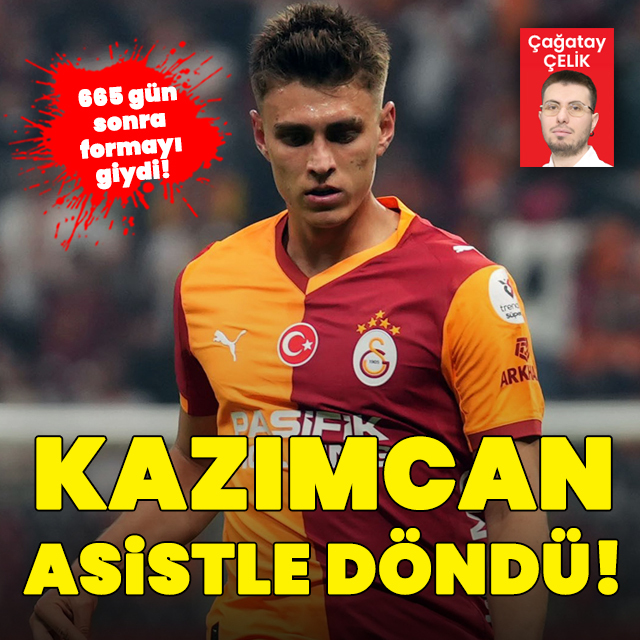 Kazımcan Karataş asistle döndü!