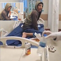 Son anların görüntüsü... Su görünce korkmuş... Kuduz!