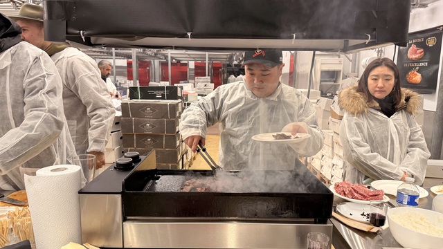 Et halinde bir festival sabahı