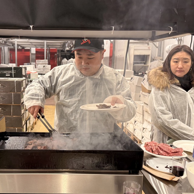 Et halinde bir festival sabahı