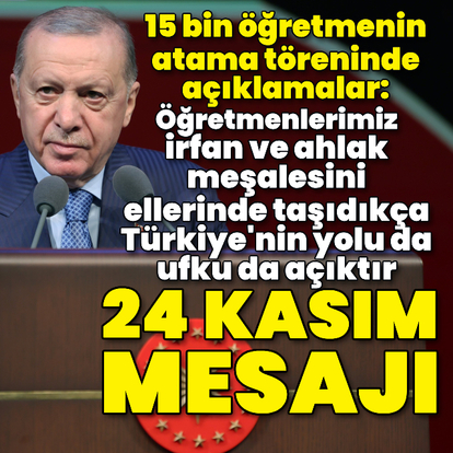 Cumhurbaşkanı Erdoğan'dan açıklamalar