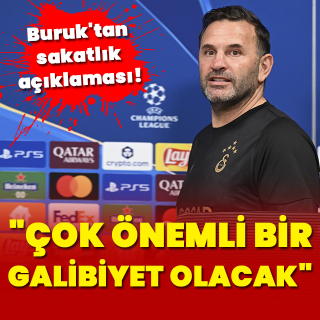 Okan Buruk: Çok önemli bir galibiyet olacak