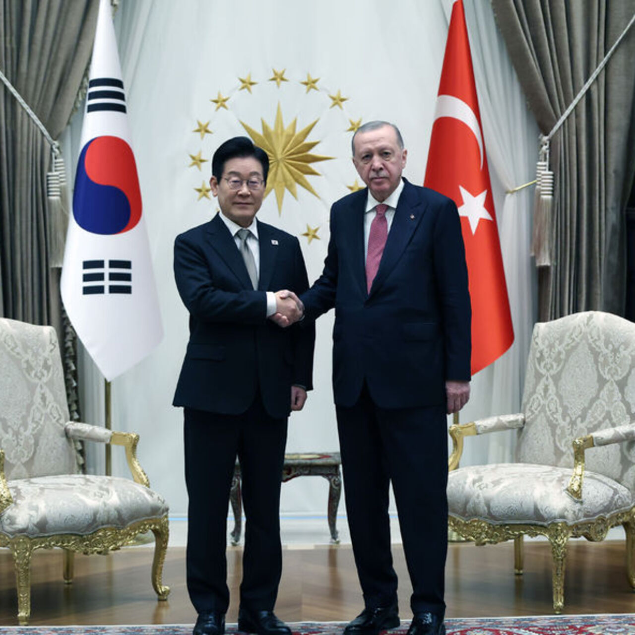 Cumhurbaşkanı Erdoğan, Güney Kore liderini ağırladı